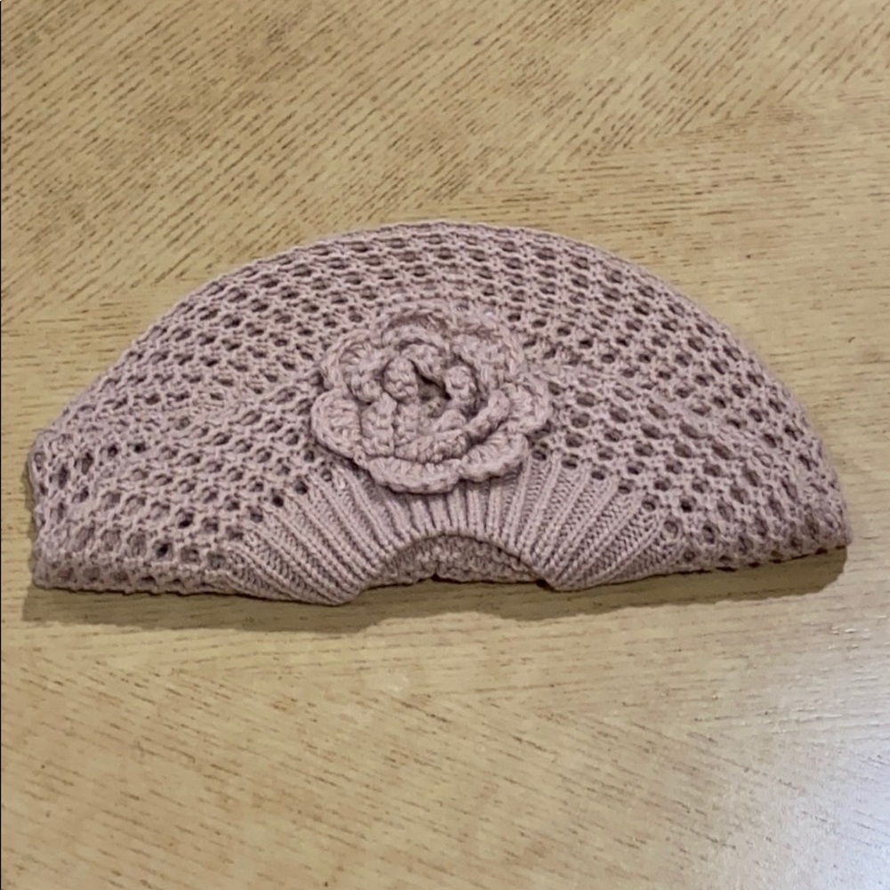 Crochet Beret with Flower